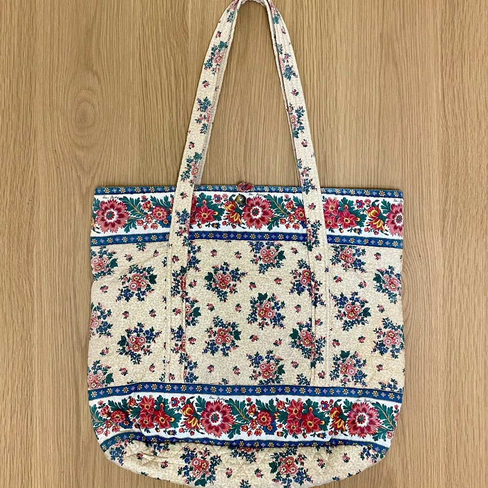 Vintage Spring 1993 Tea Garden Vera Bradley Classic Large Tote